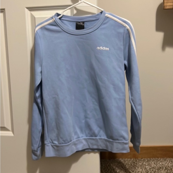 Adidas Light Blue Crewneck Sweatshirt - Women's Size M - Picture 1 of 3